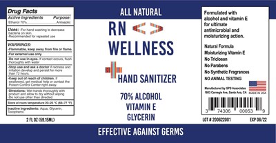 Rn Wellness Hand Sanitizer Label (Rn Wellness Label)